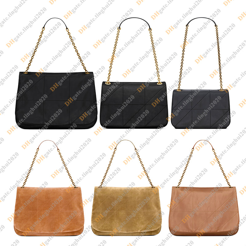 Ladies Fashion Casual Designe Luxury Lambskin Suede Jamie Bag Chain Bag Totes Handbag Shoulder Bag Crossbody TOP Mirror Quality 766754 763475 742431