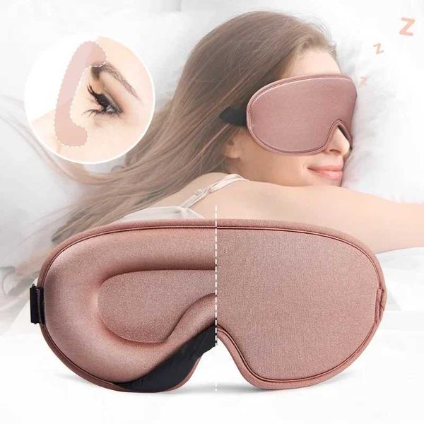 Sleep Masks Silk Sleeping Mask Soft Smooth Sleep Mask for Eyes Travel Shade Cover Rest Relax Sleeping Blindfold Eye Cover Health Gift 1PC z2