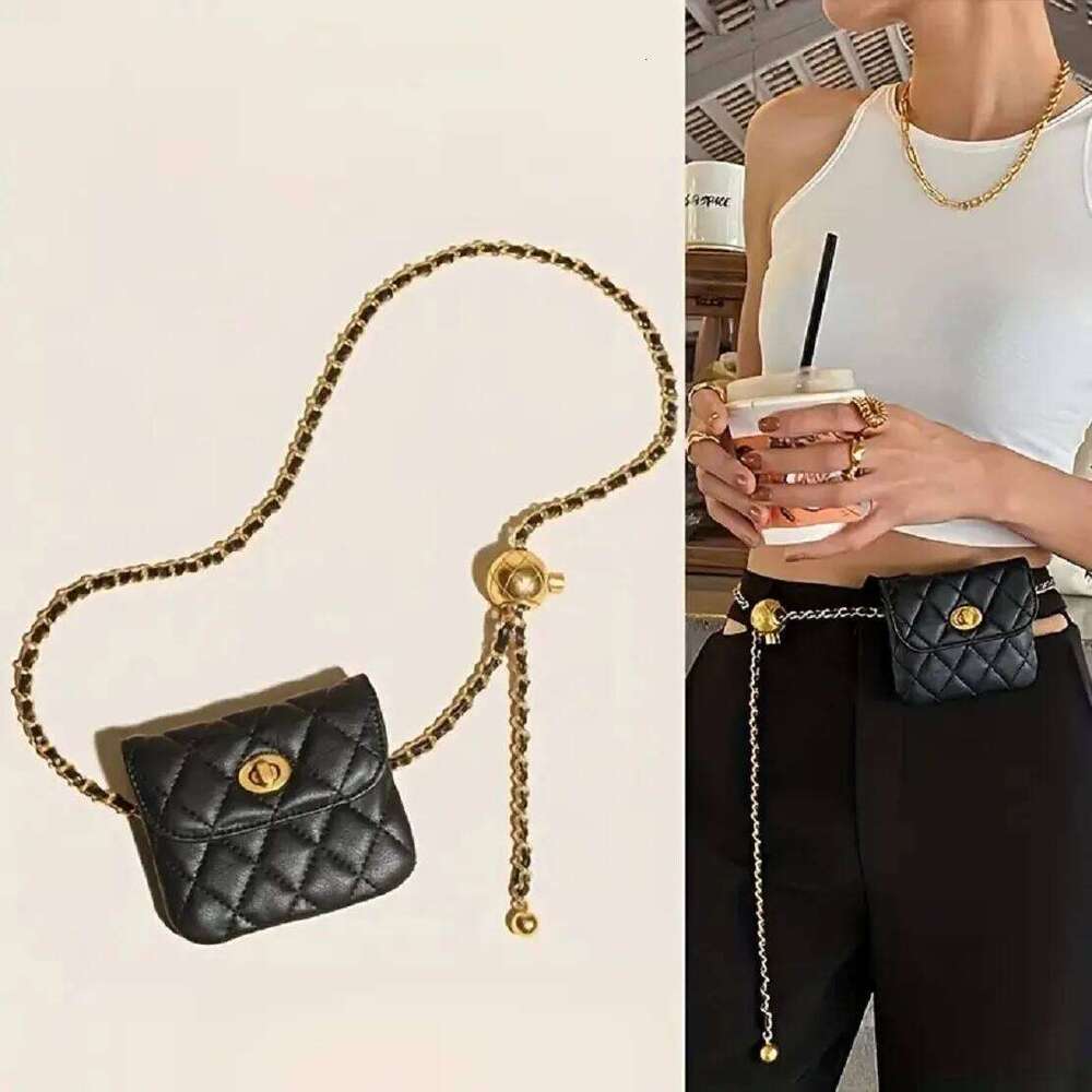 Leather Chain Shoulder Strap WOMEN&#039;S Crossbody Wallet Fashion Bag Detachable Play Waist Belt