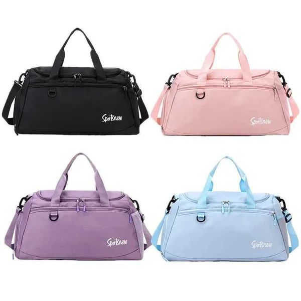 Large acity Gym Bag Women Men Travel Luggage Bags Dry Wet Separation Tote Handbags king Duff Bags Fitn Training BagsXJ241106