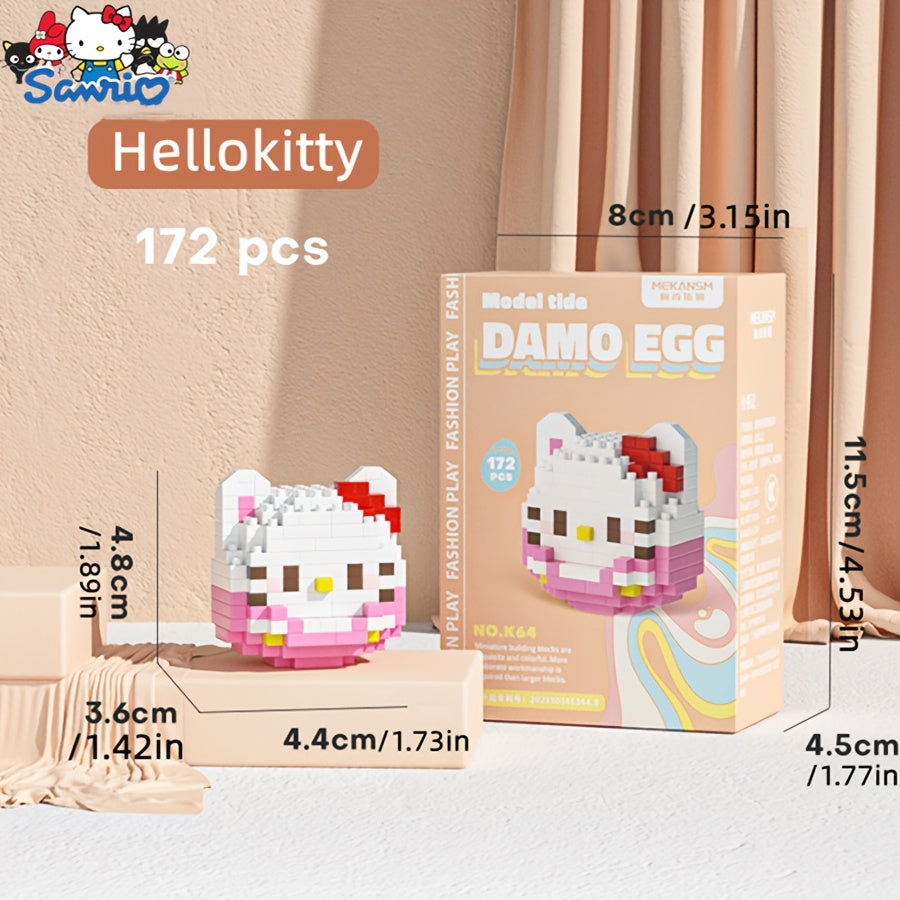 TEMU Hello Kitty Kuromi Cinnamoroll Small Assembly Building Blocks, Dolls, Home And Desktop Decorations For Halloween, Christmas Gifts For Children,