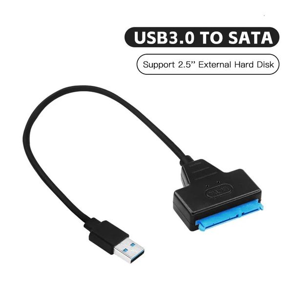Laptop Adapters Chargers USB 3 0 to SATA Cable Support 2 5 Inches External HDD SSD Hard Drive Adapter Computer Connector Converter 231007