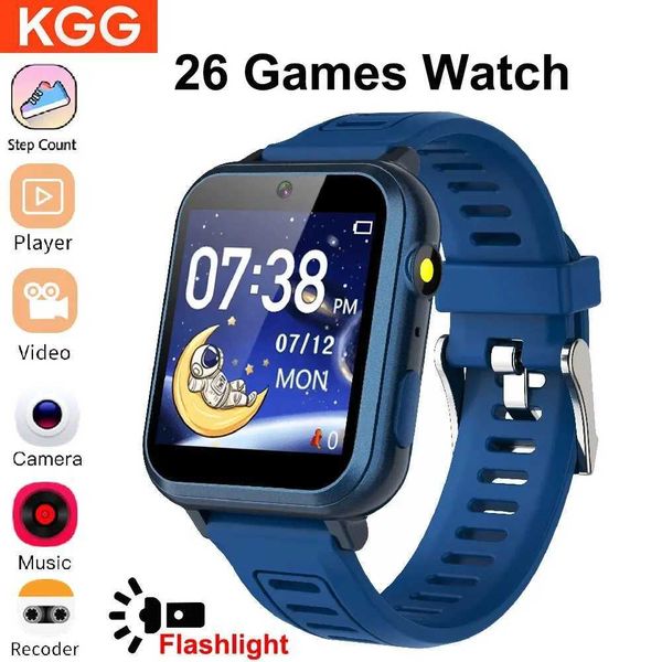 Children&#039;s watches Childrens game smartwatch 24 puzzle game camera music player pedometer alarm clock calculator flash 12-24 hour smart