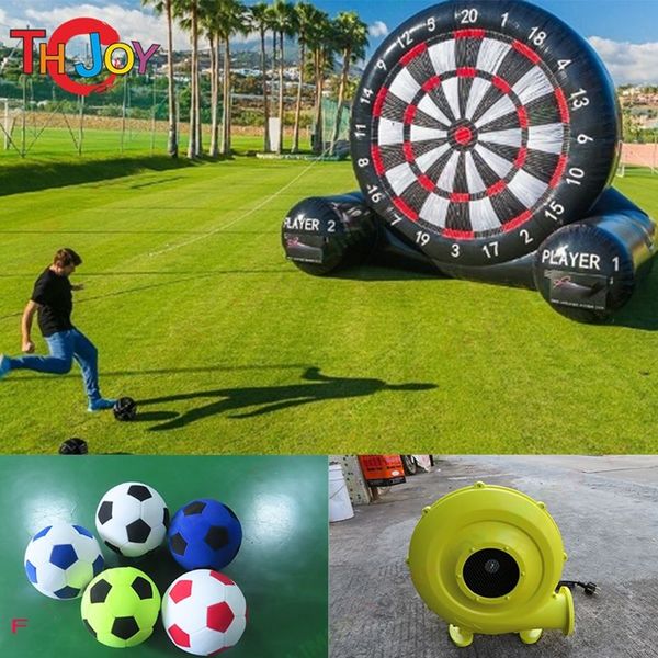 outdoor activities sport games 4m 13ft inflatable soccer foot dart board pvc material single side inflatables shoot ball boards game