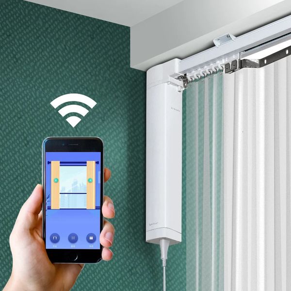 Curtain Poles DIY Smart Track TUYA Voice Control Schedule Timer 231010