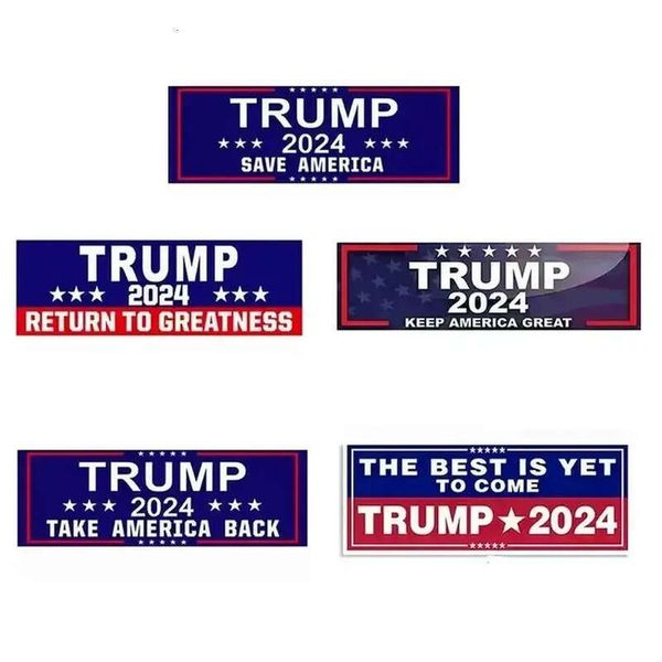3X9inch 2024 Flags Banner Trump U.S. General Election Car Bumper Stickers House Window Laptop Decal Take America Back Keep Great Stick Ot87s