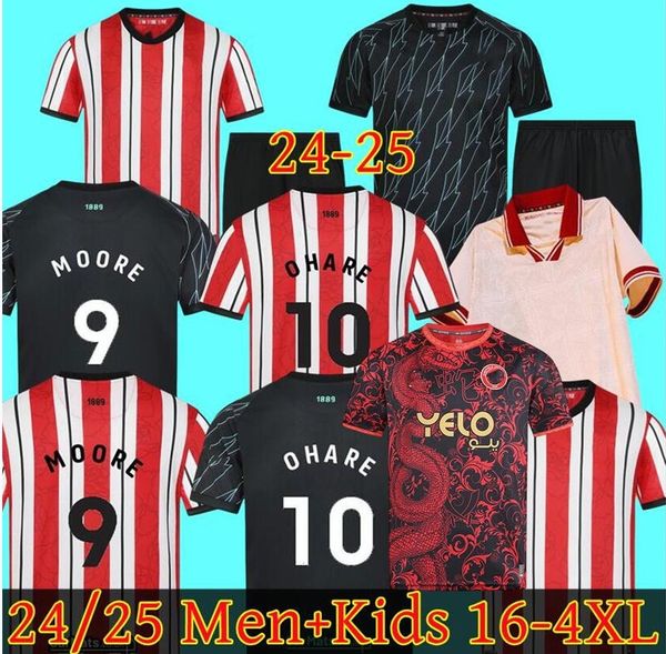 2024 2025 SHEFFIELDS Home soccer jerseys SANDER BERGE UNITED JOHN EGAN RHIAN BREWSTER MCBURNIE SHARP NDIAYE TRAORE football shirts men kids
