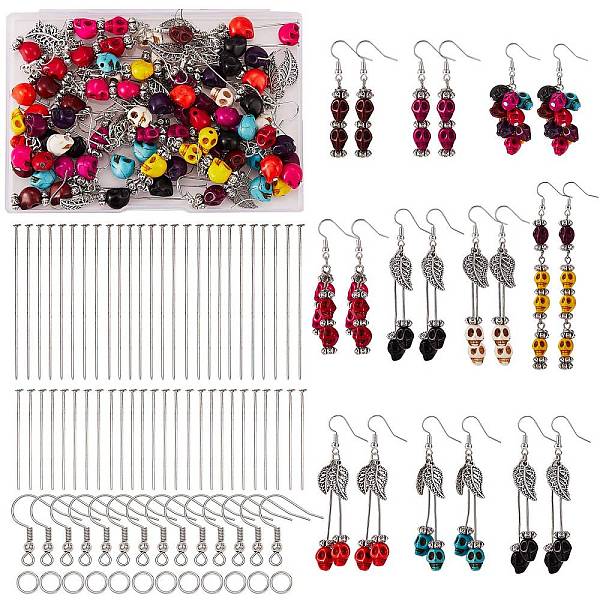 Kit de fabrication de boucles d'oreilles pendantes feuille bricolage