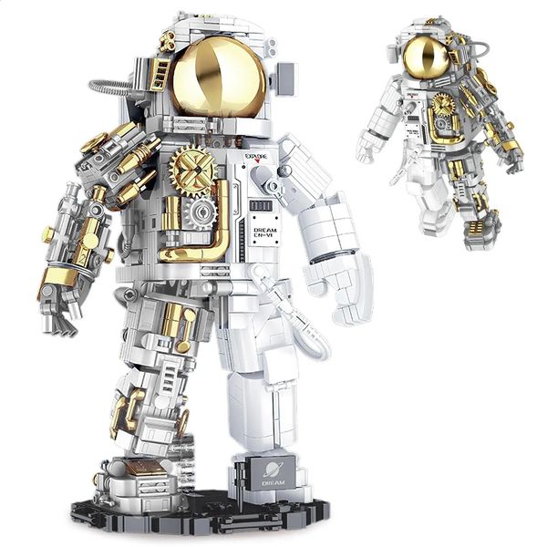 Other Toys 1088PCS Mechanical Aerospace Astronaut Building Blocks Space Detect Assemble Bricks Toys Desk Decoration Gift For Children 231116