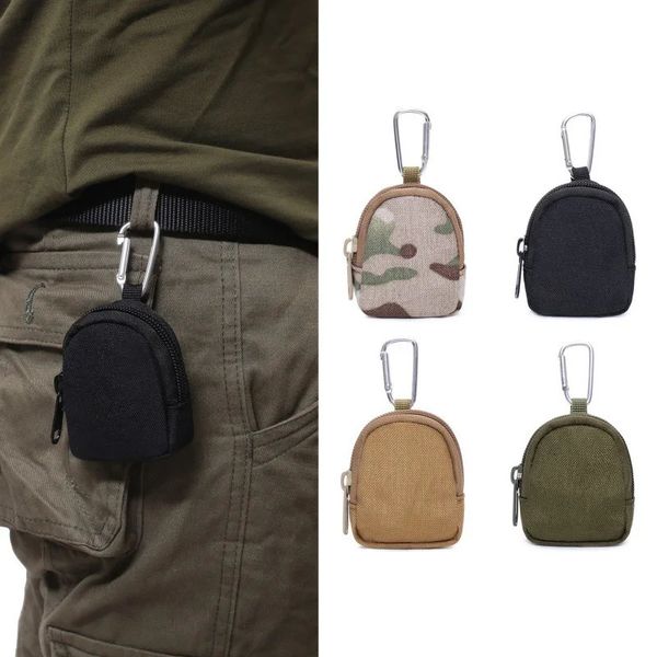 Camp Furniture Samll Nylon Belt Bag Outdoor Camping Hiking Traveling Key Chain Sundries Waist for Men Women 231030