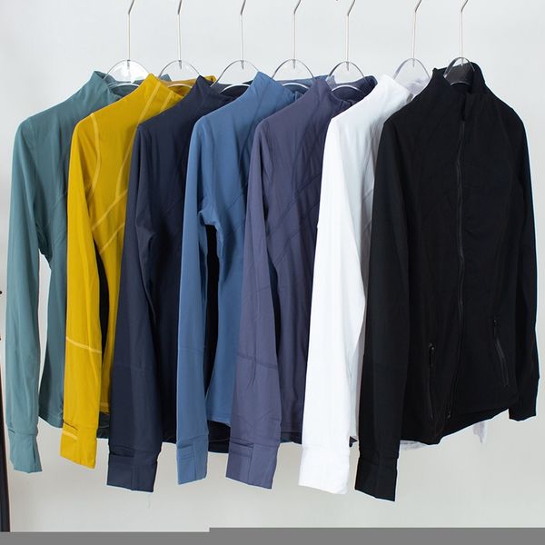 Women&#039;s Gym Yoga Defined Jackets Spring Hot Tight-fitting Sport Running Gym Yoga Dress Solid Color Cardigan Jacket