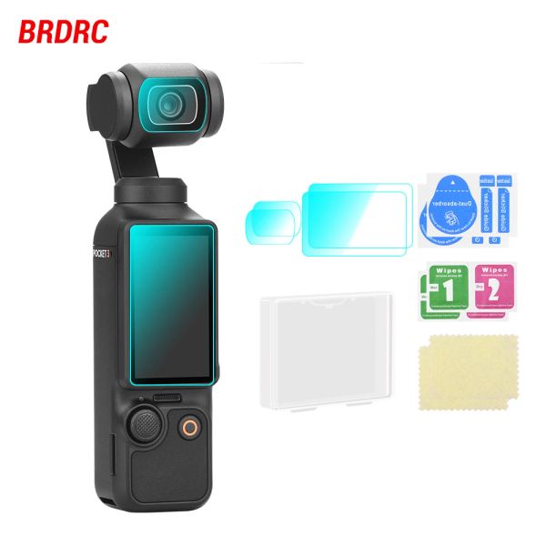 Digital Cameras HD Lens Film for DJI Osmo Pocket 3 Camera Tempered Glass Front Rear Screen Protector Film Easy to install Accessories S2526