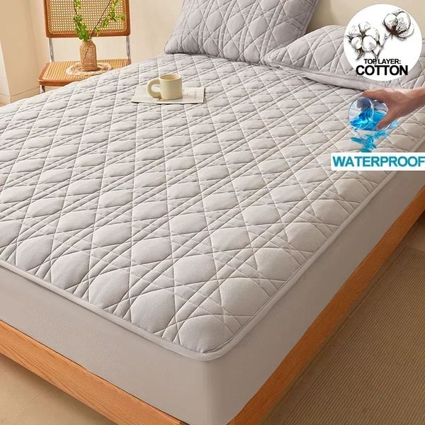 A-Class Cotton Mattress Protector - Waterproof Antibacterial Hypoallergenic Ensure a Healthy and Cozy Sleep Environment 250113