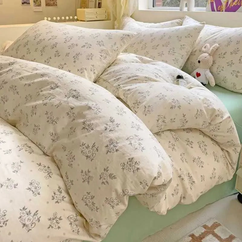 Solid Embroidered Bedspread Quilt Set 3pcs Quilted Bedding Cotton Quilts Bed Covers Pillowcase Blanket King Queen Size Coverlets 252033 TTZZ3