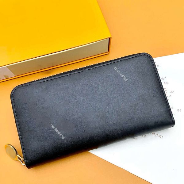 zipper Wallet Men Women Zipper Long Wallet Embossed Coin Purse Card Holder Designer Clutch Card holder passport mans wallet