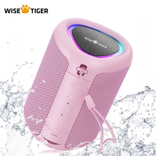 Loudspeaker box WISETIGER A46 Mini Portable Speaker Amazing Bass Sports Sound Box BT5.3 TWS Wireless Speaker with RGB Light Best Gifts Z2502