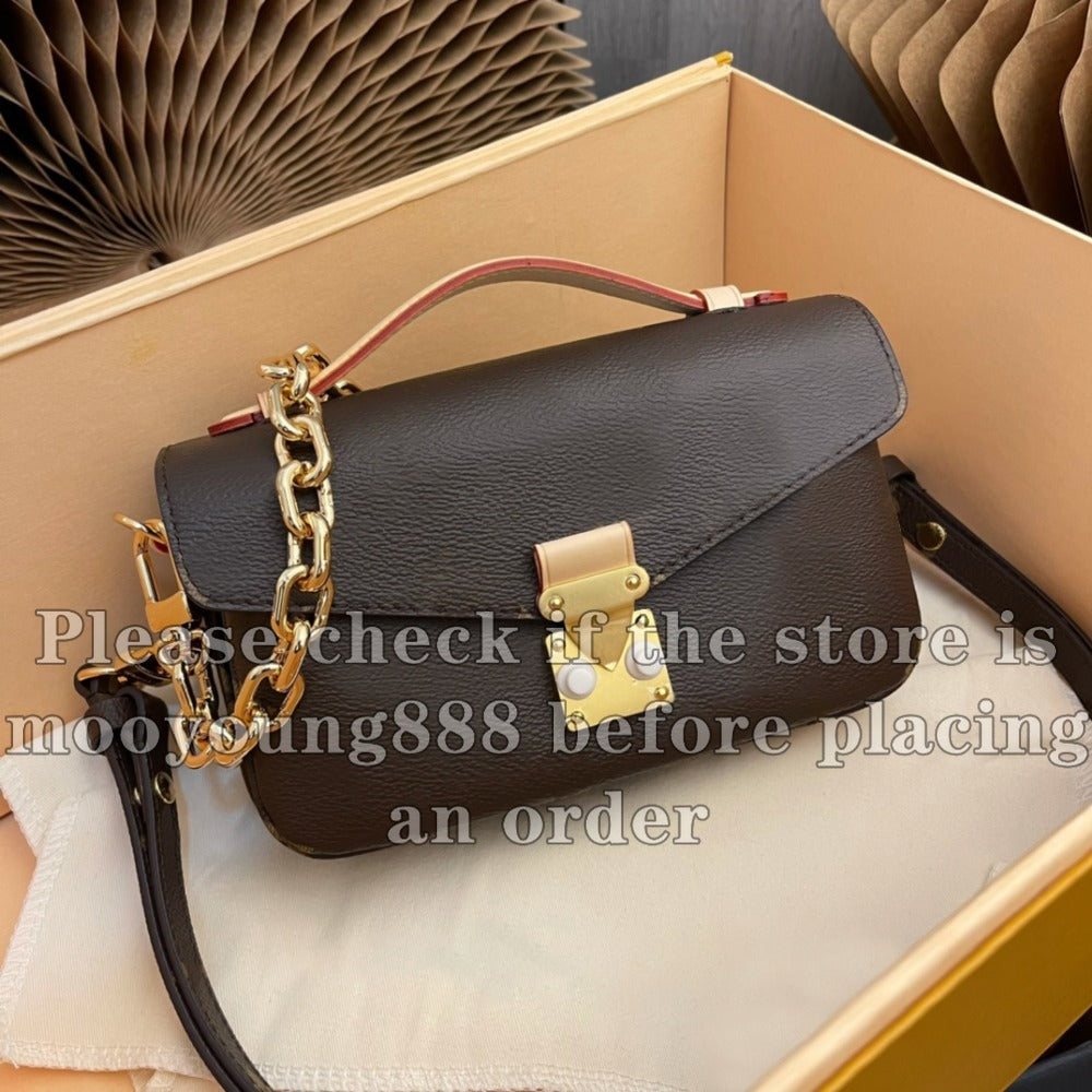 12A Upgrade Mirror Quality Designer Metis East West Bags 21.5cm Hobo for Women Pochette Bag Luxury Handbags Brown Crossbody Purse Canvas Shoulder Ba
