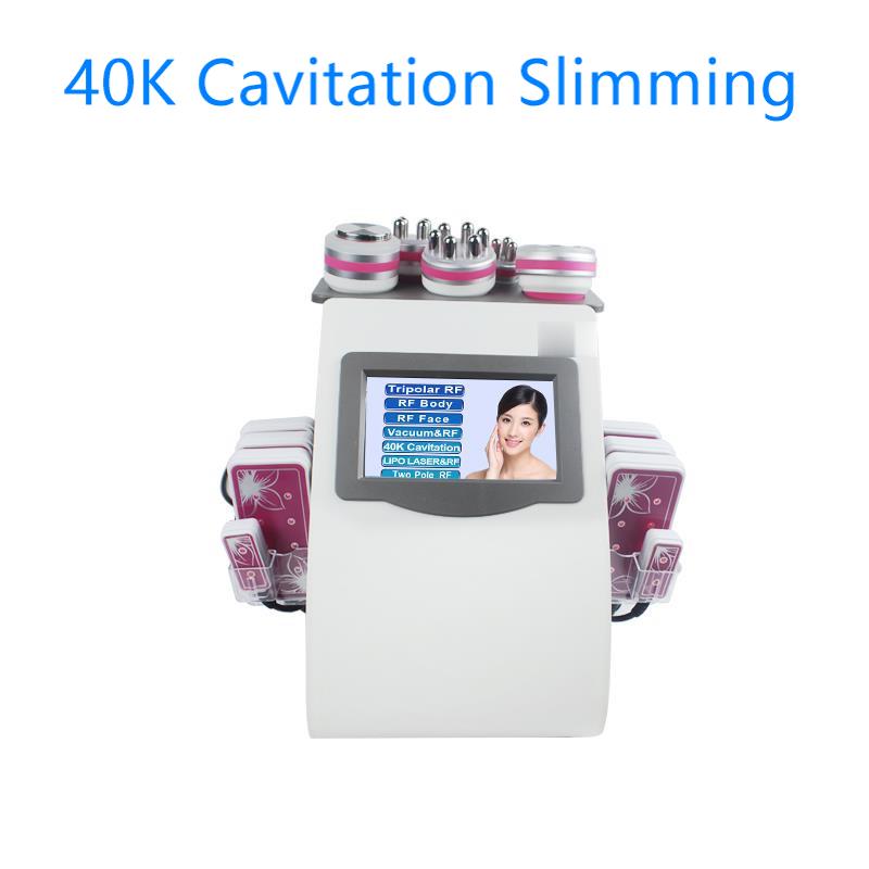 New Model 40k Ultrasonic Slimming liposuction Cavitation 8 Pads Laser Vacuum RF Skin Care Salon Spa Beauty Equipment Machine Parts