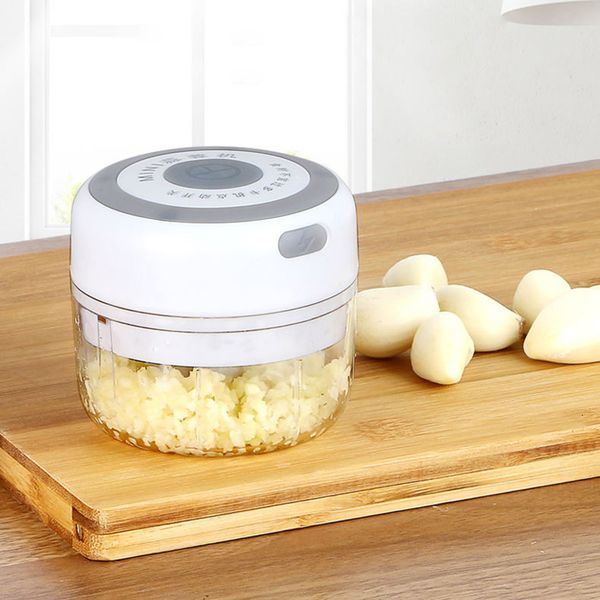 Meat Grinders Electric Kitchen Chopper Garlic Masher Grinder Mini Food Vegetable Crusher Rechargeable Processor 230201