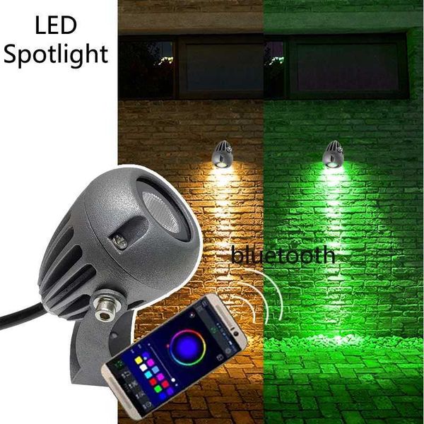 5W 9W 12W Outdoor LED Spotlight Gardon Landscape Hotel Home Lighting RGB Warm White 220V Wall Light IP67 Waterproof X241025