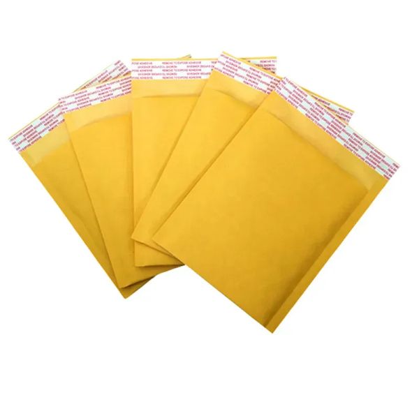 100pcs-lots Bubble Mailers Padded Envelopes Packaging Shipping Bags Kraft Bubble Mailing Envelope Bags Size 130*110mm
