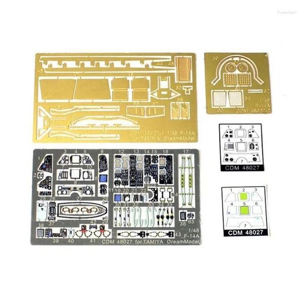 Professional Hand Tool Sets Dream Model CDM48027 1-48 EUS F-14A Tomcat Fighter Color Po Etched Set For Tamiya 61114