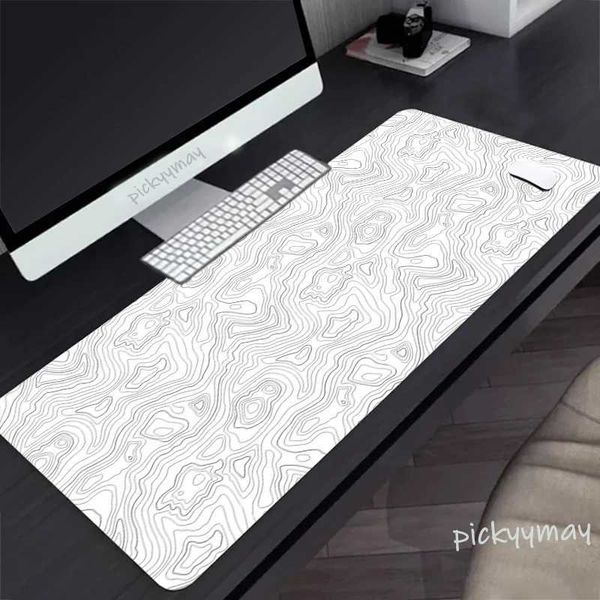 Black And White Large Mouse Pad 100x50cm Computer Mousepad Company Gaming Mausepad Keyboard Mat Office Desk Mats Abstract Art Y240821