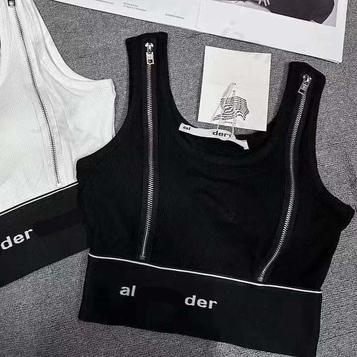 Luxury Womens Tank Tops Designer Tanks Women Sports Sleeveless Teeshirt Woman Zipper Teeshirt Tops Tees -8 Summer Lady Vest Clothing Clothes DZD2504