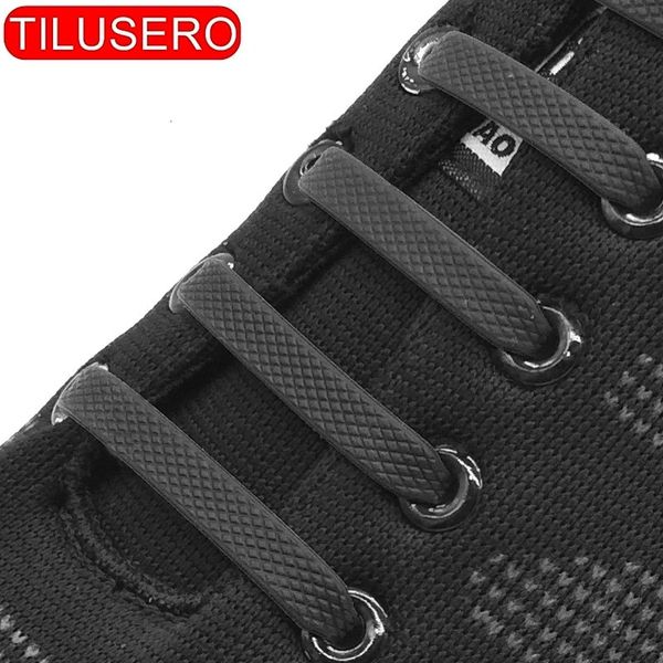 Shoe Parts Accessories Silicone Elastic Shoelaces Special No Tie Shoelace Lacing Kids Adult Sneakers Quick Lace 231215