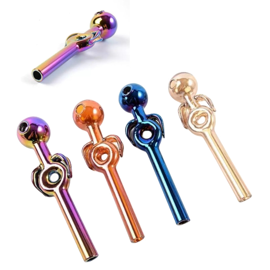 hookahs Skull Glass Accessories Smoking Tube Pipe Rainbow colors glass bongs handpipe