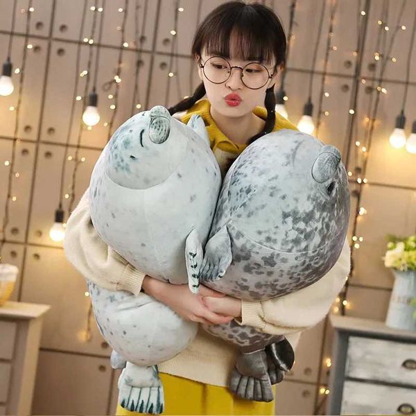 Hot 3D Novelty Throw Pillows Cute Real Life Sea Lion Plush Toys Soft Seal Plush Stuffed Plush Housewarming Party Hold Pillow X2410282