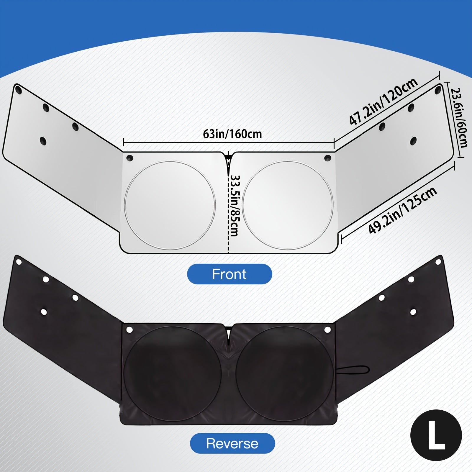 TEMU Windshield Sunshade Large Upgraded Universal Window Sun Cover Block Sun Vehicle Interior Accessories Sunshades Prevent Prying And Protect