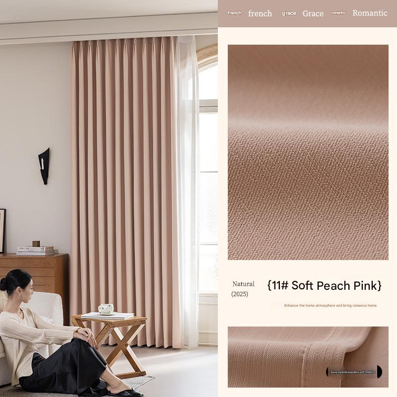 A574 retro double-sided chenille bedroom full blackout curtains retro green French medieval style environmentally friendly antibacterial curtain