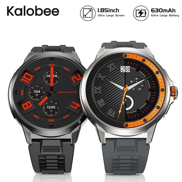 Smart Watches Kalobee SK50 Mens Smart Watch Answering-Making Calls 1.85-inch Large Screen Fitness Tracker Android iOS Phone Waterproof Watch