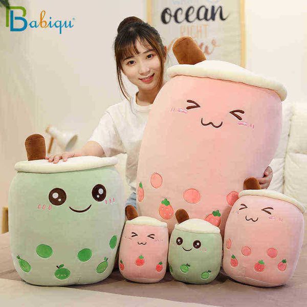 2470Cm New Kawaii Real Life Bubble Tea Cup Cuddle Cushion Filled Fruit Milk Tea Cup Pop sofa Cushion Kids Girl Lovers Gifts J220729