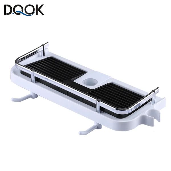 Bathroom Shelves Shower Storage Holder Rack Organizer Bathroom Shelf Shampoo Tray Stand No Drilling Floating Shelf For Wall Household Item 2