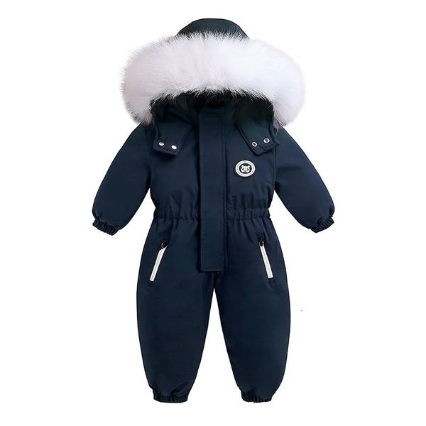 -30 degree winter ski suit with velvet baby jumpsuit boys jacket warm childrens clothing girls clothing childrens clothing jacket 250102