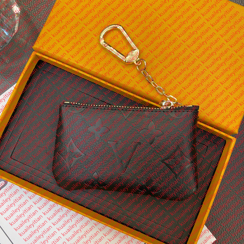 KEY POUCH Mini Wallet for Men and Women - Stylish Fashionable Keychain Ring Credit Card Holder Coin Purse Keys Wallets