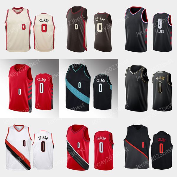 00 Scoot Henderson Basketball Jerseys Pioneer city beige 0 lillard 1 simons 5 hood 27 nurkic 00 anthony men women youth jerseys