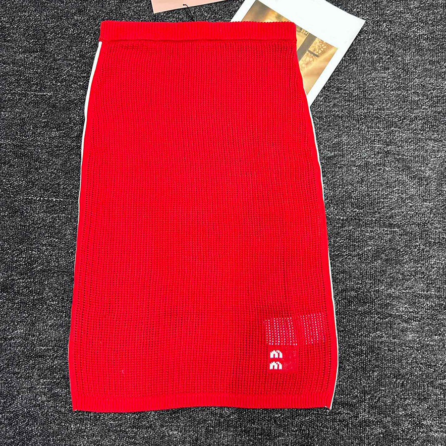 Casual Dress Womens Summer Dresses Fashion Hollow Skirts Designer Woman Sleeveless T Shit Classic Letter Pattern Skirt Womens Tops Clothing Size S-L