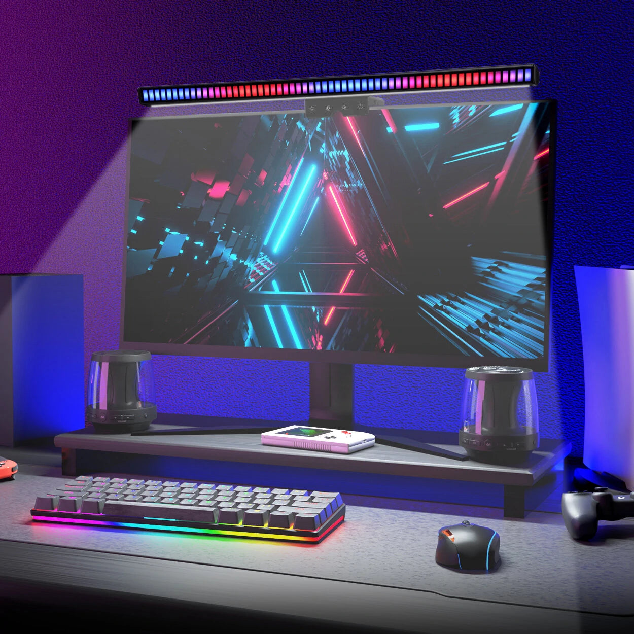 BlitzWolf® BW-NEW CML4 RGB Gaming Monitor Light Bar APP Control Dual Light Source Adjustable Light Color Temperature Eye