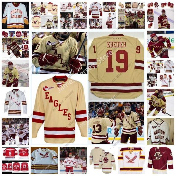 Hockey Jerseys Hockey Jerseys NCAA Stitched Custom Boston College Eagles Hockey Jersey 30 Thatcher Demko Greg Brown Patrick Eaves 26 Austin