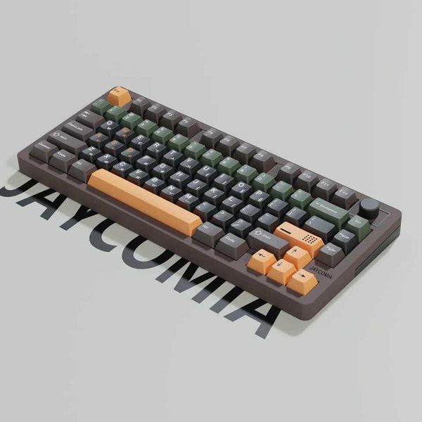 Keyboards Korean Keycaps Resonance PBT Material Cherry Profile 7u-Alice Ansi Layout Big Set Key Caps For Mechanical Keyboard Wooting Hi75 R2