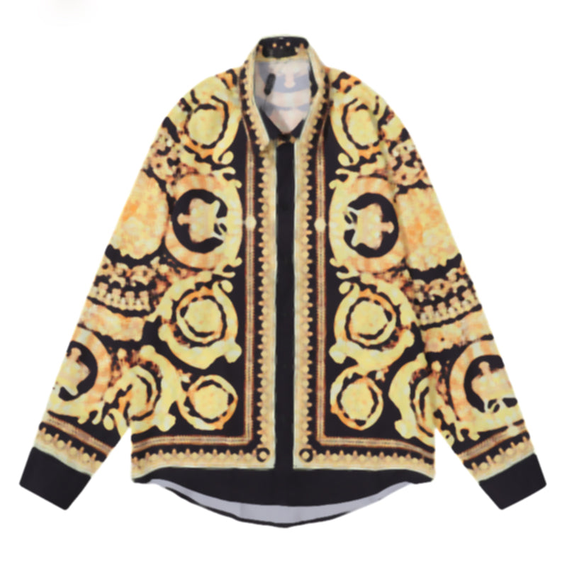 Men Casual Shirts Slim Fit Long Sleeves Shirt Designer Letter Print Formal Business Prom Party Mens Dress Shirts