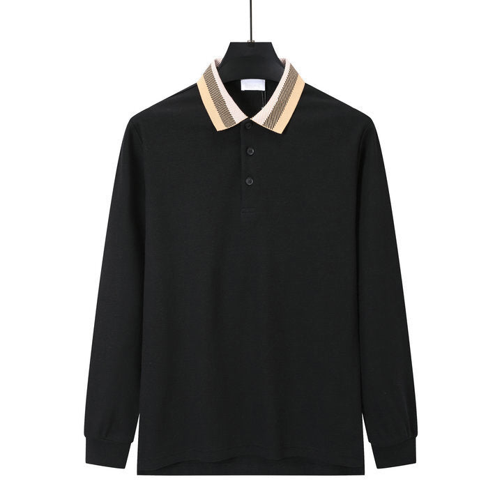 Mens Long sleeves Polo Shirt Fashion Men&#039;s T-shirt Luxury Polo Shirt Collar Breathable Top Business Shirt Asian size M-3XL