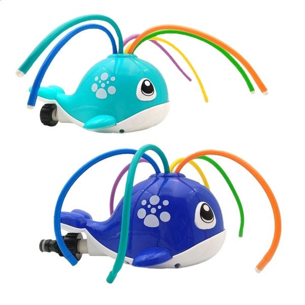 Cartoon Water Slide Toy Outdoor Backyard Toy Model Whale Game Set Childrens Gi Summer Water Toy 240808