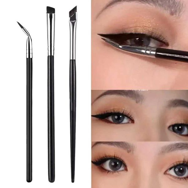 Professional Eyeliner Brush Professional Super Fine Angled- Flat Obliqu- Diagonal Eyeliner Brush Multifunctional Eye Makeup Tool Y240807