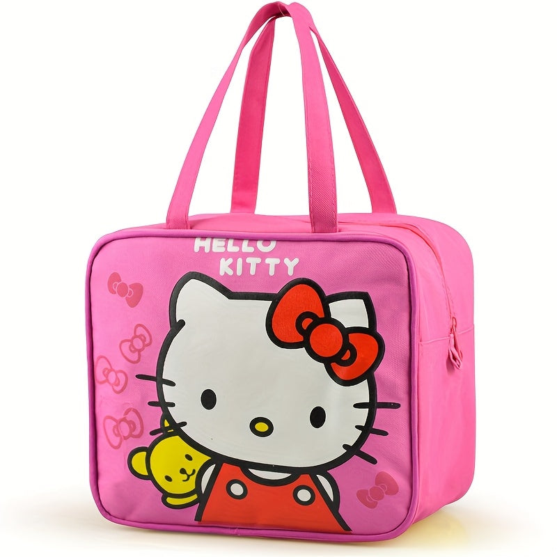 TEMU Hello Kitty Items For Girls, Kitty Pink Insulated Lunch Bag - Waterproof And Reusable, With Heat Insulation Protection, Can Hold Lunch Boxes And
