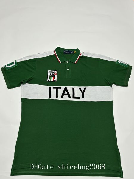 City style Polos men&#039;s designer embroidered collar short sleeved casual summer high-end fashion top 100% cotton s-5XL