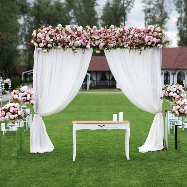 Other Event Party Supplies 2Pcs Wedding Backdrop Curtain Chiffon Fabric Drape for Party Curtains Panels with Rod Pockets Home Window Party D